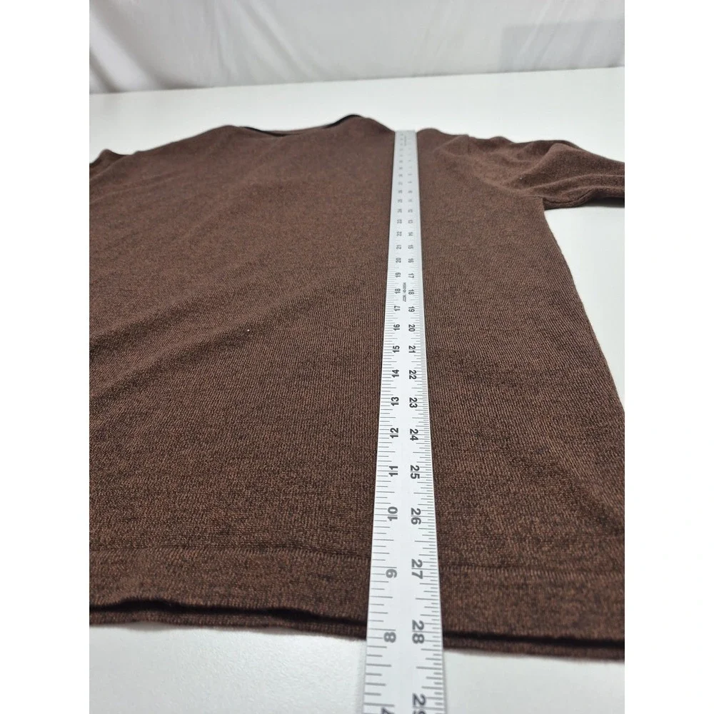 Versace Jeans Couture Wool Sweater Mens XL Brown Collared Knit Pullover VJC Logo